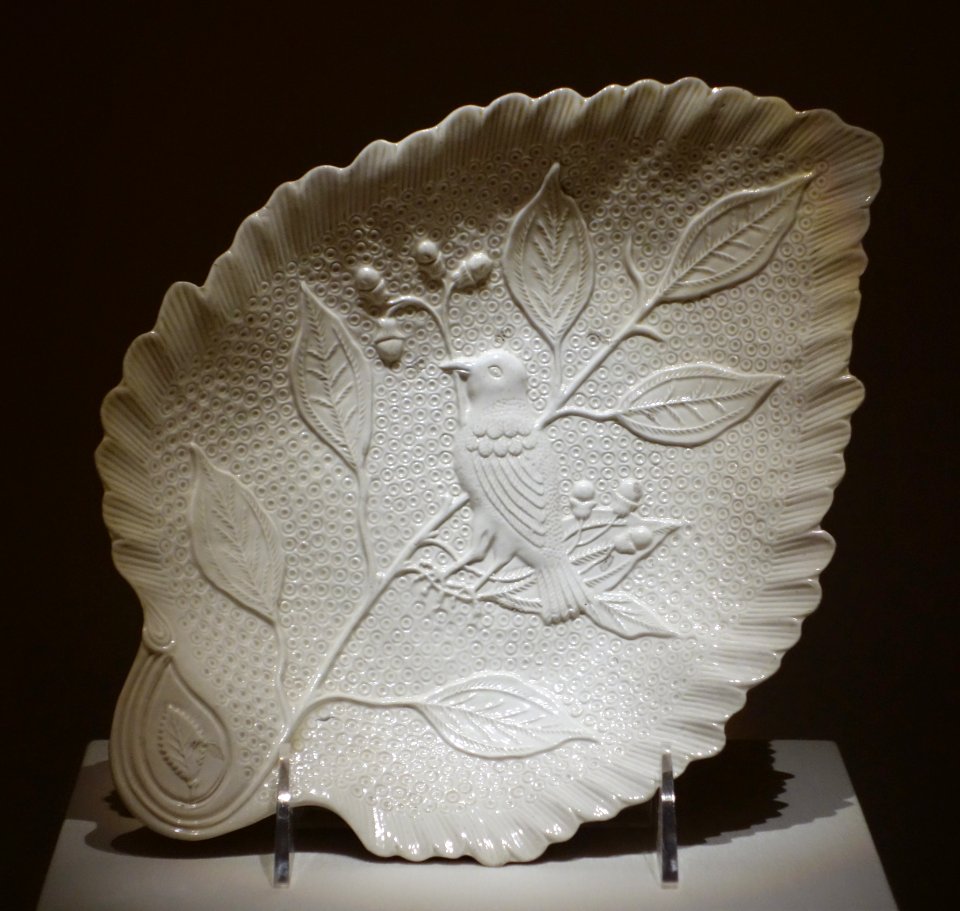 Pickle Dish, Staffordshire, c. 1750-1760, stoneware with salt glaze - Chazen Museum of Art - DSC02221