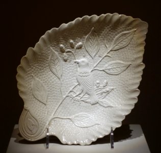 Pickle Dish, Staffordshire, c. 1750-1760, stoneware with salt glaze - Chazen Museum of Art - DSC02221