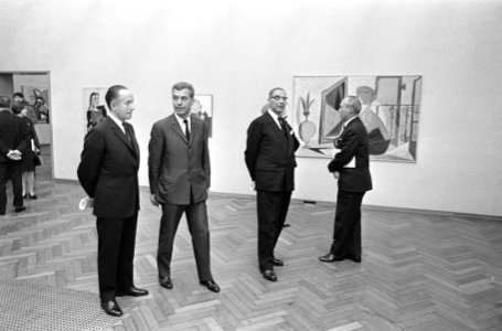 Picasso-tentoonstelling in de rij voor het Stedelijk Museum, Bestanddeelnr 920-1375