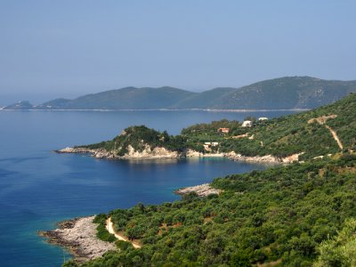 Photographed from Apollonii, 38.604173, 20.635765