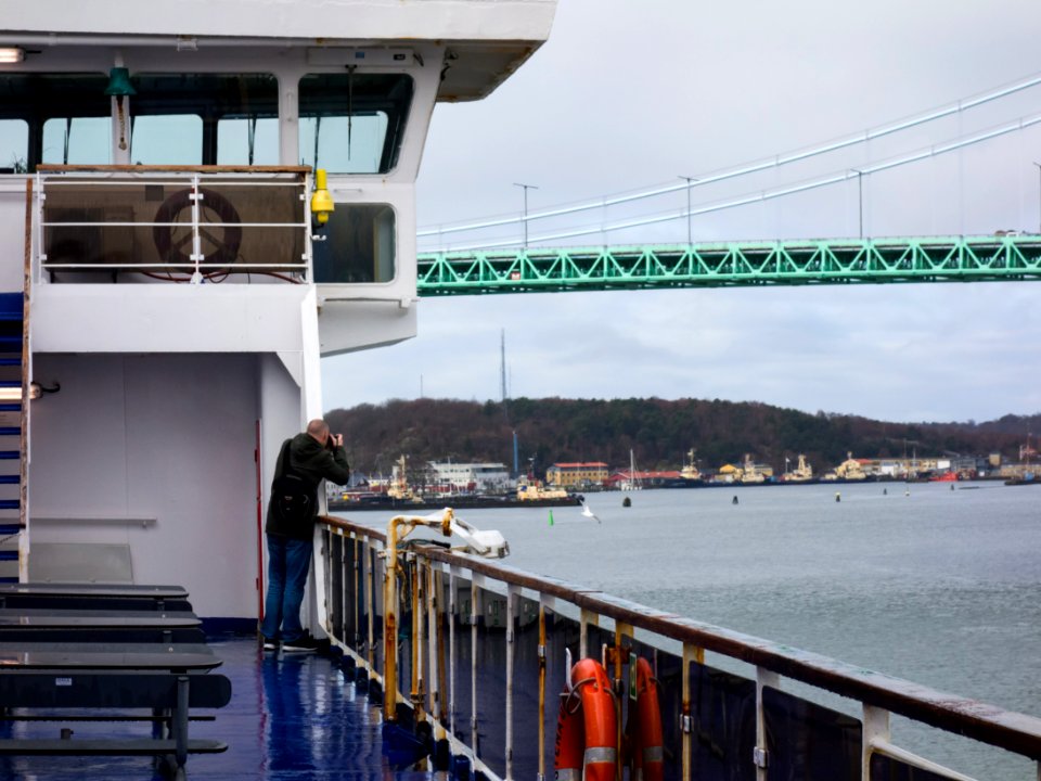 Photographer onboard Stena Danica