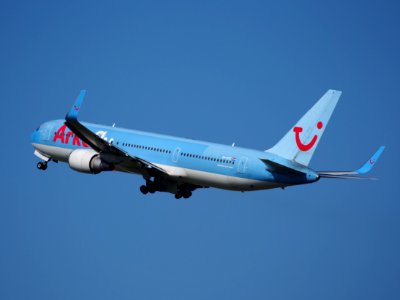 PH-OYE Arkefly Boeing 767-300 takeoff from Schiphol (AMS - EHAM), The Netherlands, 18may2014, pic-3