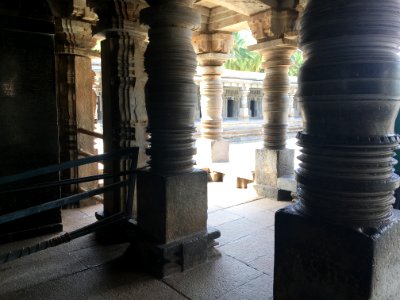 Pillars of Keshava Temple, Somnathpur 01 photo