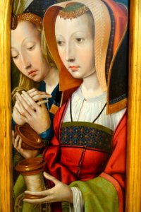 Pieta by Colijn de Coter, view 5, Netherlandish, c. 1500-1510, oil on wood panel - Chazen Museum of Art - DSC02037