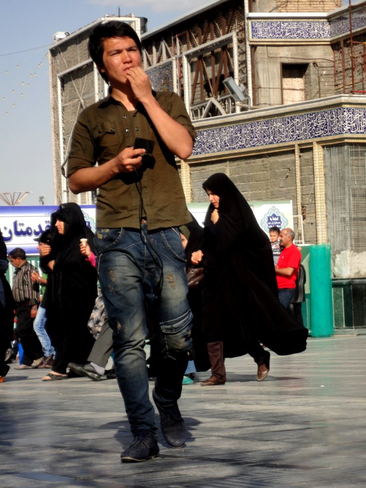 Pilgrims and People around the Holy shrine of Imam Reza at Niruz days - Mashhad - Khorasan - Iran 064