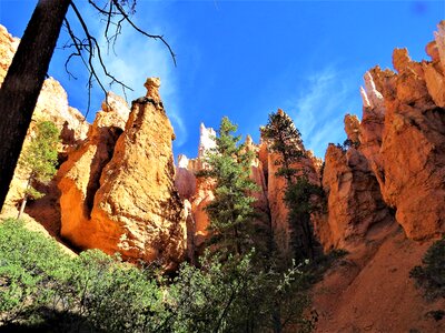 Red sandstone blue sky hiking
