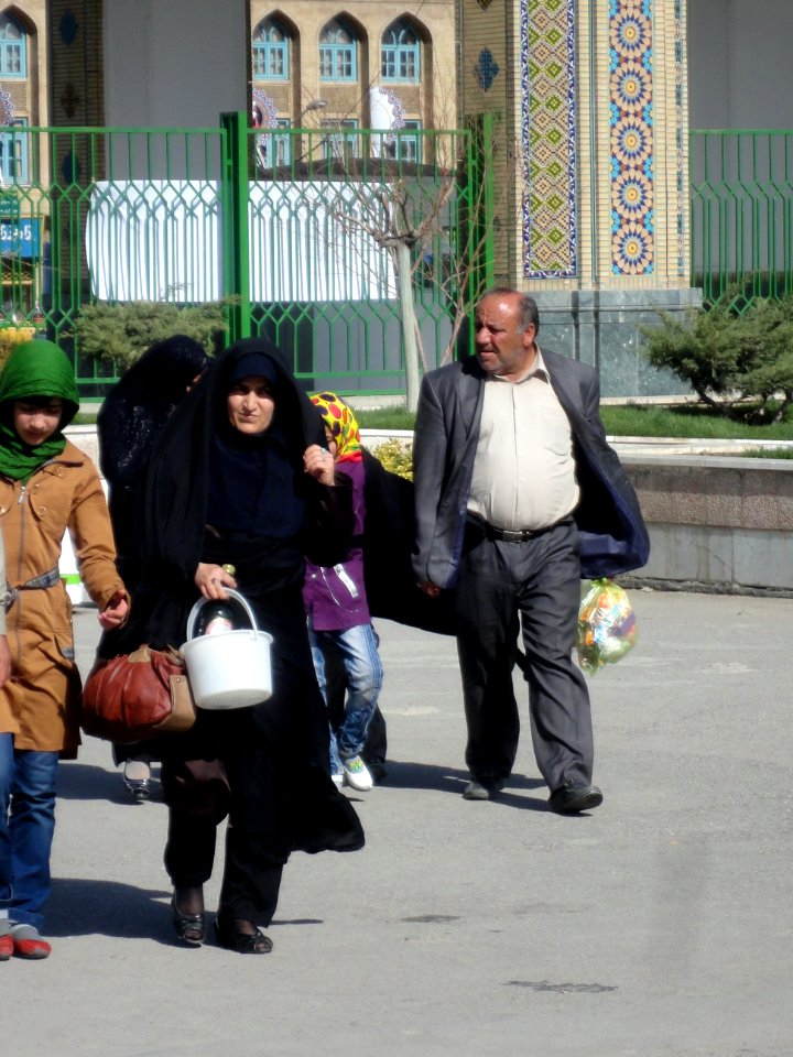 Pilgrims and People around the Holy shrine of Imam Reza at Niruz days - Mashhad - Khorasan - Iran 010