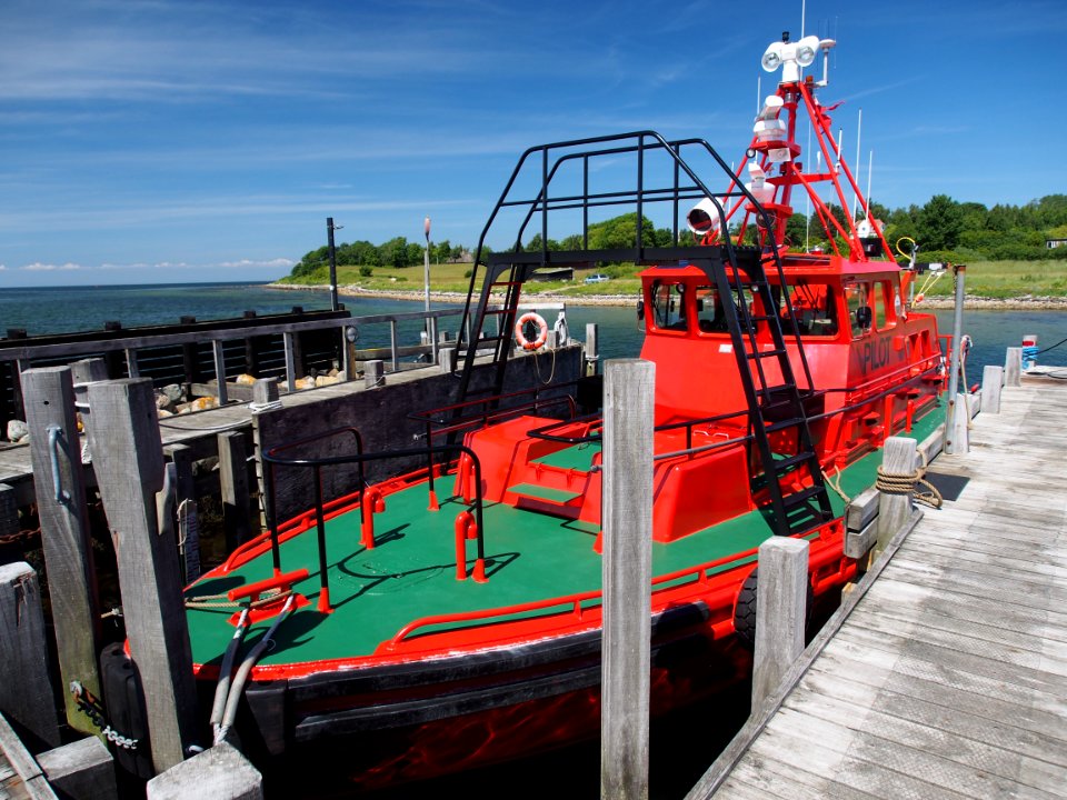 Pilot boat Sirius at its base in the Odense Fjord (Gabet road) pic1