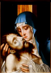 Pieta by Luis de Morales, Spanish, 1550-1570, oil on panel - Meadows Museum - Southern Methodist University - DSC05282