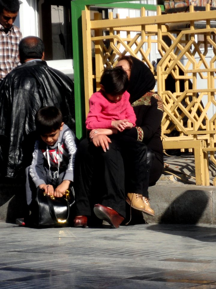 Pilgrims and People around the Holy shrine of Imam Reza at Niruz days - Mashhad - Khorasan - Iran 067