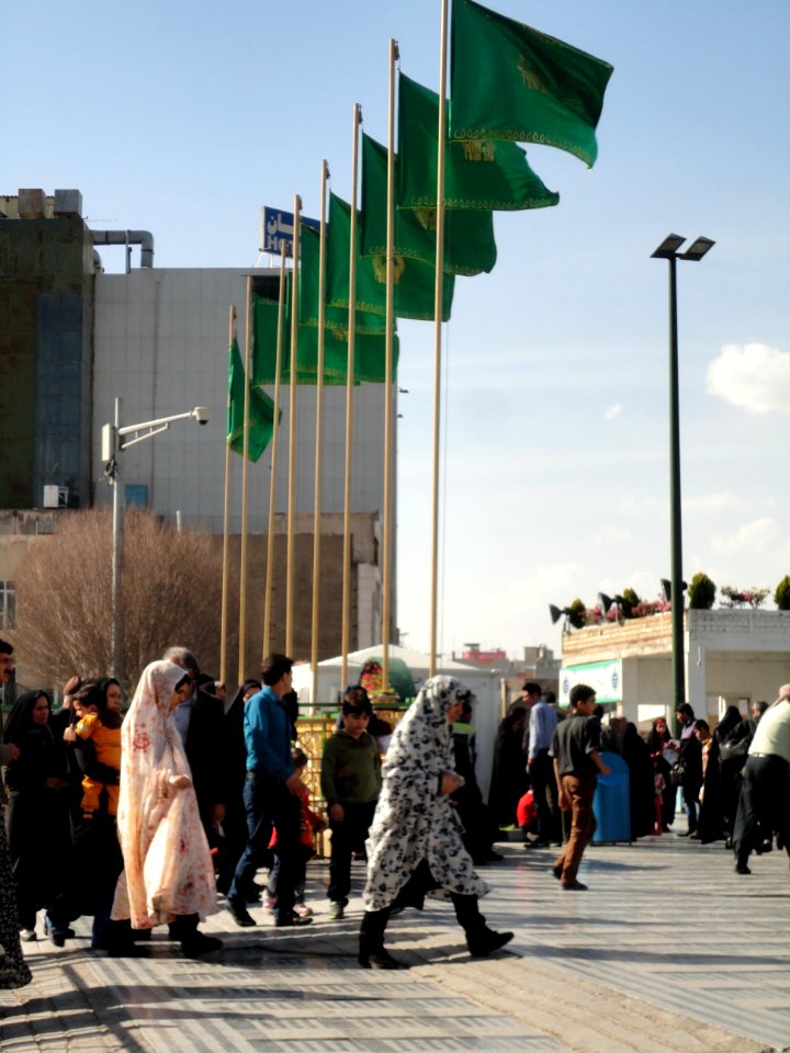 Pilgrims and People around the Holy shrine of Imam Reza at Niruz days - Mashhad - Khorasan - Iran 044