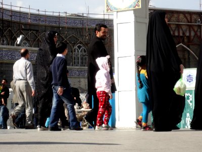 Pilgrims and People around the Holy shrine of Imam Reza at Niruz days - Mashhad - Khorasan - Iran 015