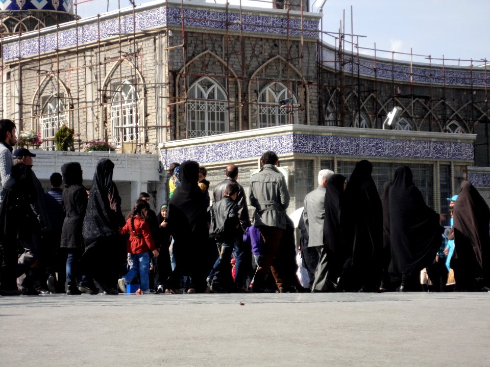 Pilgrims and People around the Holy shrine of Imam Reza at Niruz days - Mashhad - Khorasan - Iran 016