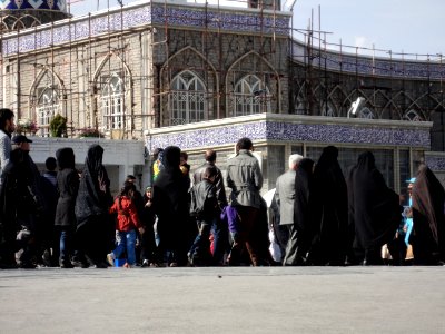 Pilgrims and People around the Holy shrine of Imam Reza at Niruz days - Mashhad - Khorasan - Iran 016
