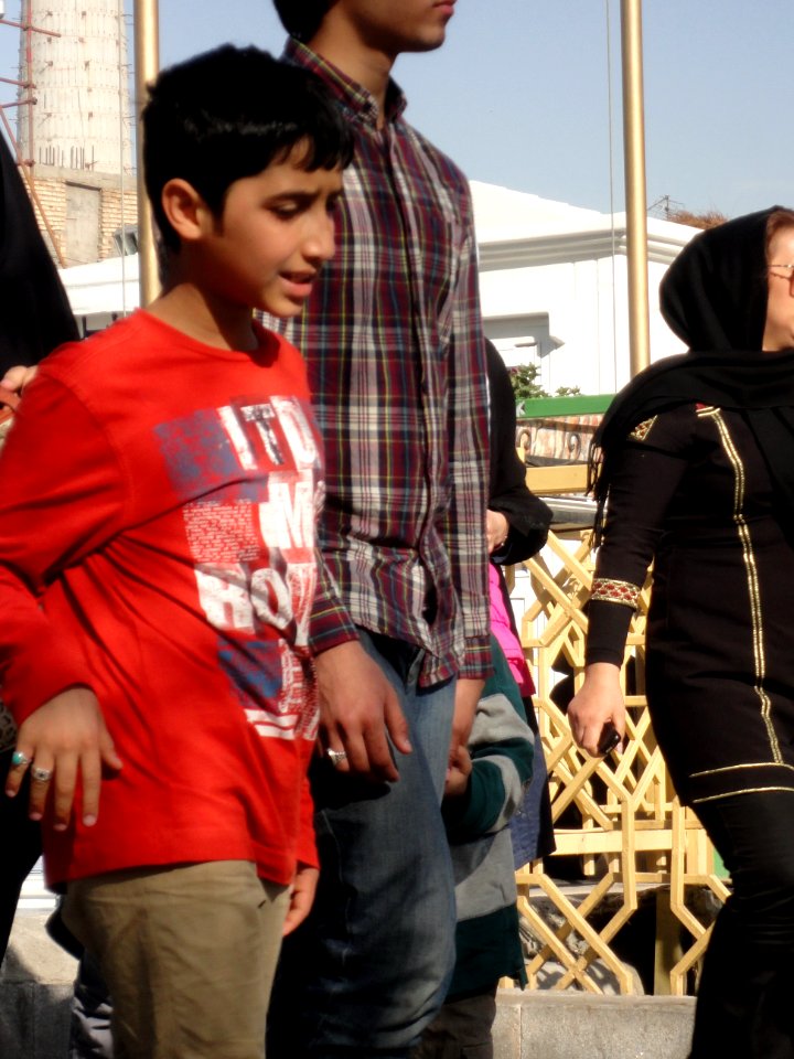 Pilgrims and People around the Holy shrine of Imam Reza at Niruz days - Mashhad - Khorasan - Iran 078