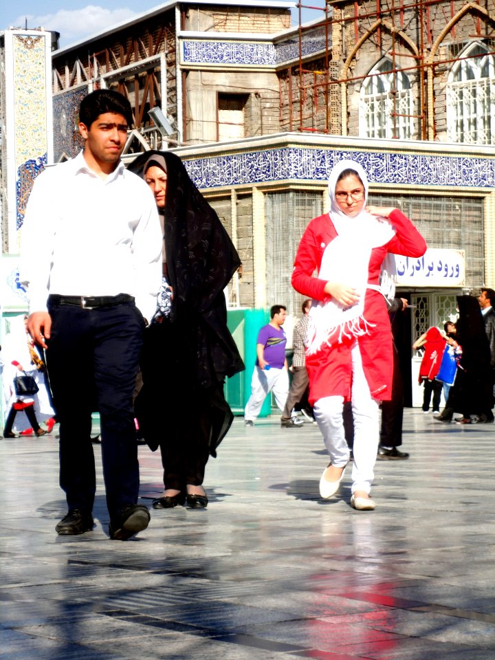 Pilgrims and People around the Holy shrine of Imam Reza at Niruz days - Mashhad - Khorasan - Iran 070