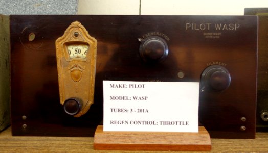 Pilot Wasp Short Wave Receiver - New England Wireless & Steam Museum - East Greenwich, RI - DSC06522