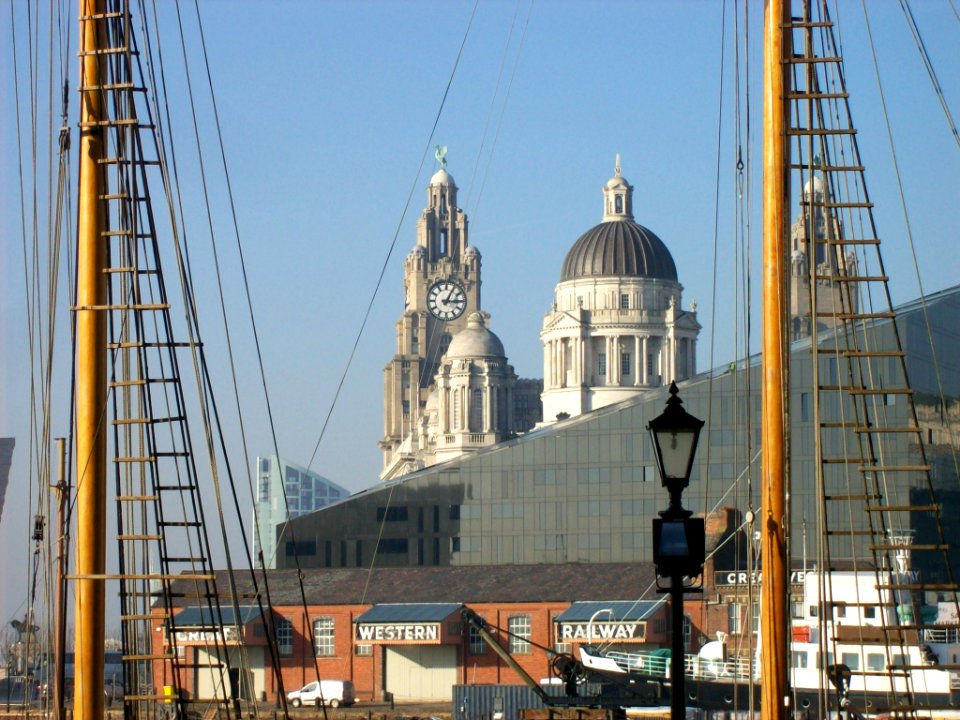 Pier Head buildings from Albert Dock