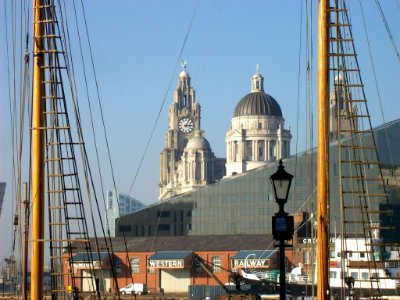 Pier Head buildings from Albert Dock photo