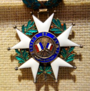 Pierre du Pont Legion of Honor medal, awarded April 2, 1954 - Heritage Exhibit - Longwood Gardens - DSC00943