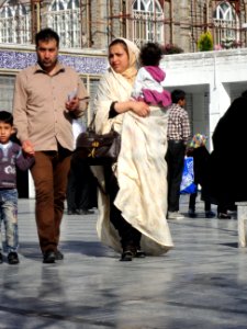 Pilgrims and People around the Holy shrine of Imam Reza at Niruz days - Mashhad - Khorasan - Iran 075