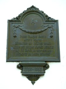 Pierre François Gineste plaque - Le Botanique - Botanical Garden of Brussels - Brussels, Belgium - DSC06681