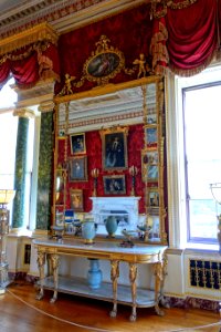 Pier glass and pier table, both by Thomas Chippendale the Younger, 1797 - Gallery - Harewood House - West Yorkshire, England - DSC02000