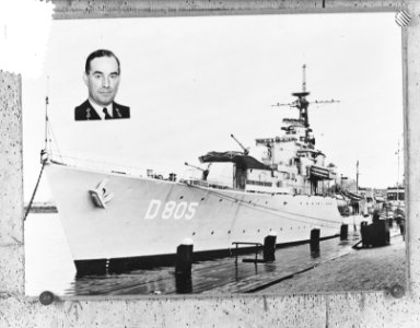 Piet Hein naar Korea schip met inzet, Bestanddeelnr 904-9266