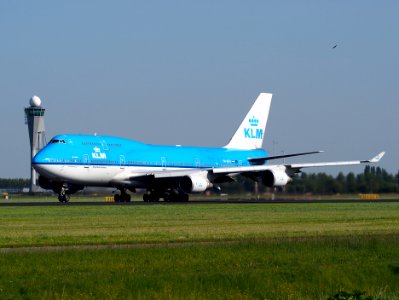 PH-BFV KLM Boeing 747-400 takeoff from Schiphol (AMS - EHAM), The Netherlands, 16may2014