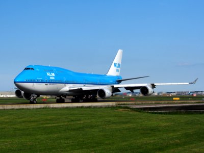 PH-BFY KLM Asia Boeing 747-400 taxiing at Schiphol (AMS - EHAM), The Netherlands, 18may2014, pic-2 photo