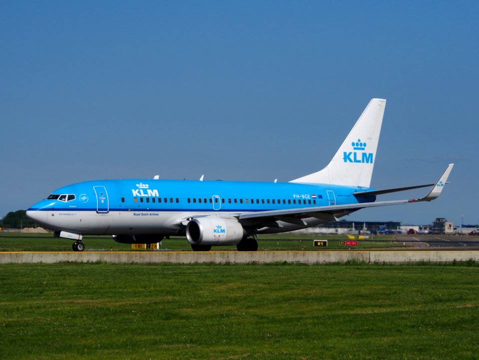 PH-BGE KLM Boeing 737-700 taxiing at Schiphol (AMS - EHAM), The Netherlands, 18may2014, pic-1