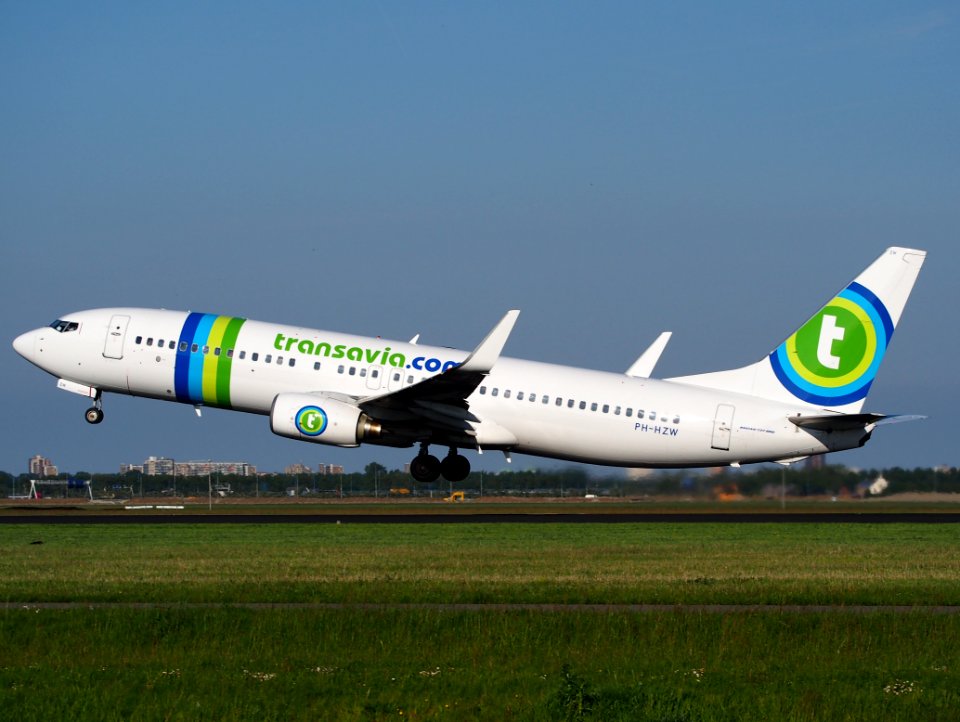 PH-HZW Transavia Boeing 737-800 takeoff from Schiphol (AMS - EHAM), The Netherlands, 16may2014, pic-3