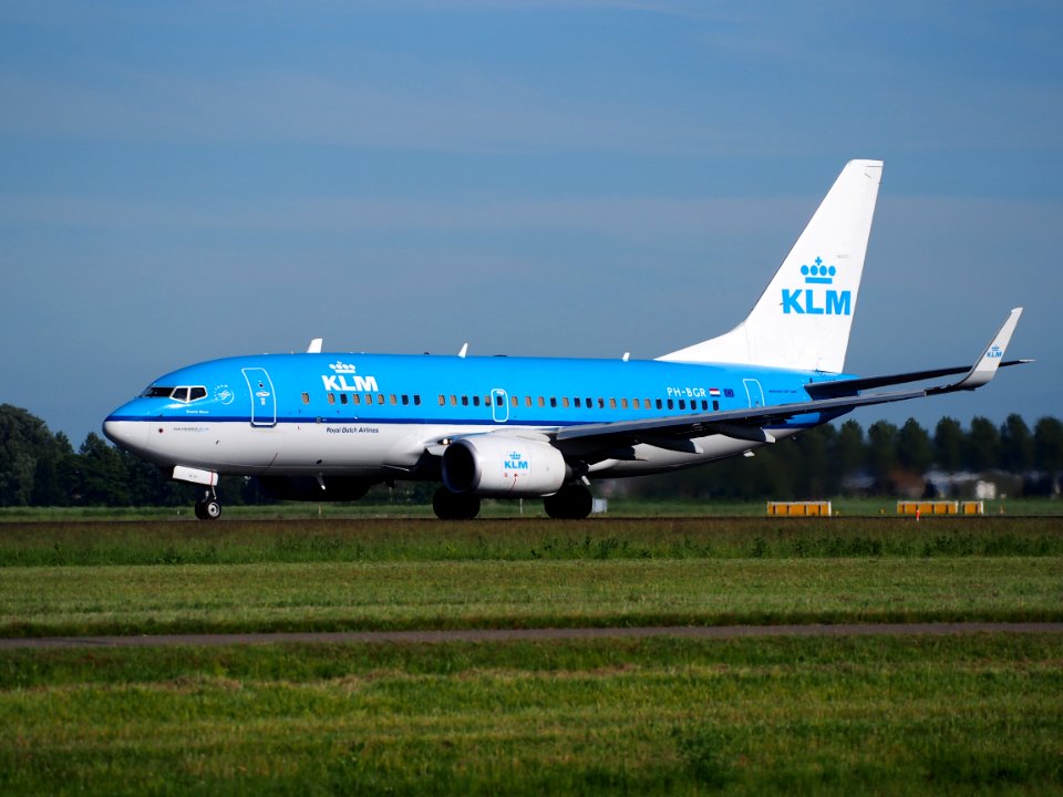 PH-BGR KLM Royal Dutch Airlines Boeing 737-7K2(WL) takeoff from Schiphol (AMS - EHAM), The Netherlands, 11june2014