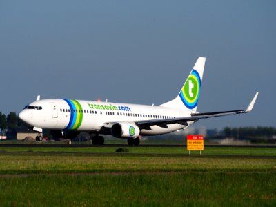 PH-HZW Transavia Boeing 737-800 takeoff from Schiphol (AMS - EHAM), The Netherlands, 16may2014, pic-1