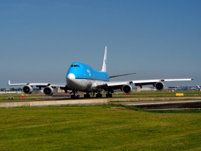 PH-BFP KLM Boeing 747-400 taxiing at Schiphol (AMS - EHAM), The Netherlands, 17may2014, pic-1 photo