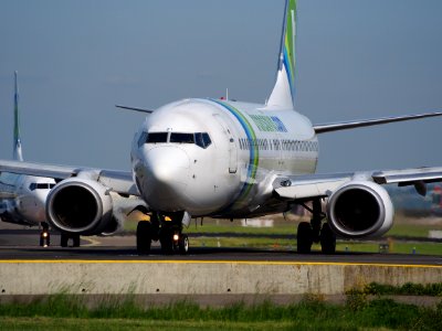 PH-HZI Transavia Boeing 737-8K2(WL) taxiing at Schiphol (AMS - EHAM), The Netherlands, 17may2014, pic-2