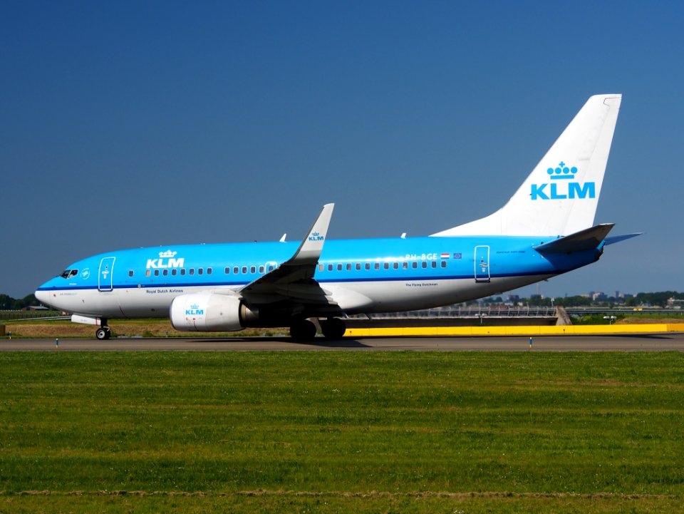 PH-BGE KLM Boeing 737-700 taxiing at Schiphol (AMS - EHAM), The Netherlands, 18may2014, pic-3