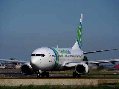 PH-HZK Transavia Boeing 737-8K2(WL) taxiing at Schiphol (AMS - EHAM), The Netherlands, 17may2014