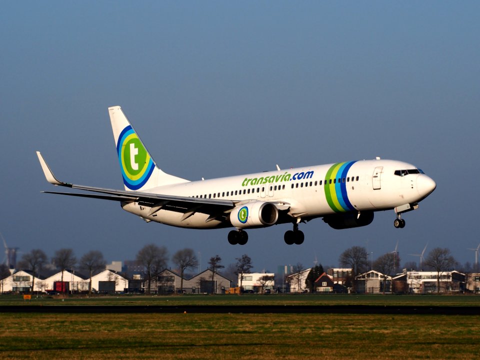 PH-HZI Transavia Boeing 737-8K2(WL) - cn 28380, landing at AMS Amsterdam (Schiphol), pic3