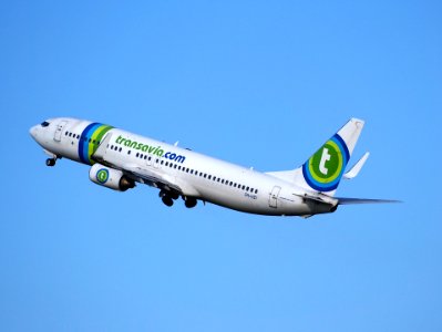PH-HZI Transavia Boeing 737-8K2(WL) takeoff from Schiphol (AMS - EHAM), The Netherlands, 18may2014