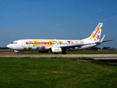 PH-HZJ Sunweb, I love Summer Boeing 737-8K2(WL) at Schiphol (AMS - EHAM), The Netherlands, 16may2014, pic-2