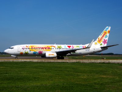 PH-HZJ Sunweb, I love Summer Boeing 737-8K2(WL) at Schiphol (AMS - EHAM), The Netherlands, 16may2014, pic-3