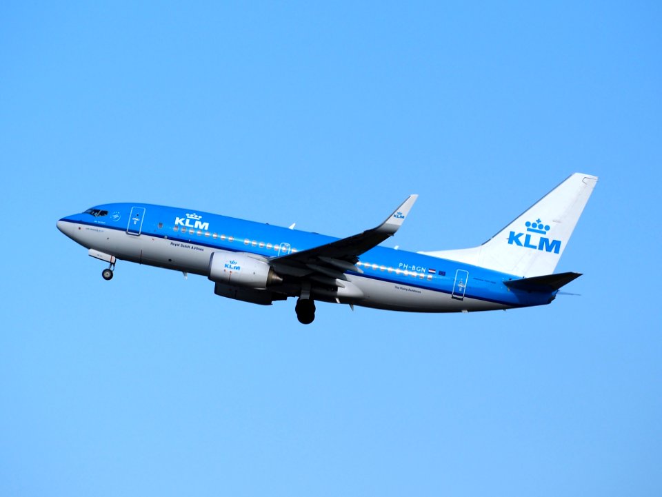 PH-BGN KLM Boeing 737-700 takeoff from Schiphol (AMS - EHAM), The Netherlands, 18may2014