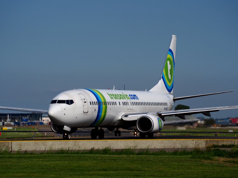 PH-HZI Transavia Boeing 737-8K2(WL) taxiing at Schiphol (AMS - EHAM), The Netherlands, 17may2014, pic-3