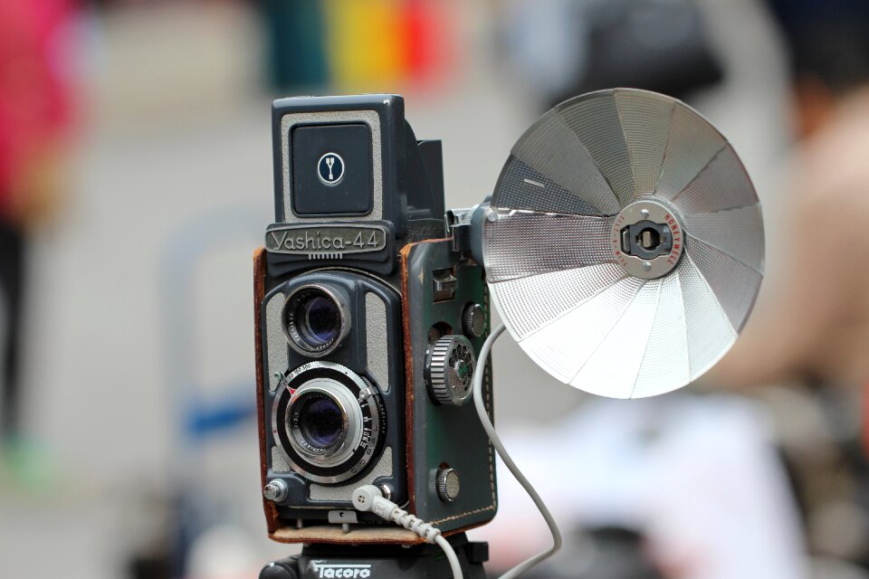 Photograph vintage photo camera