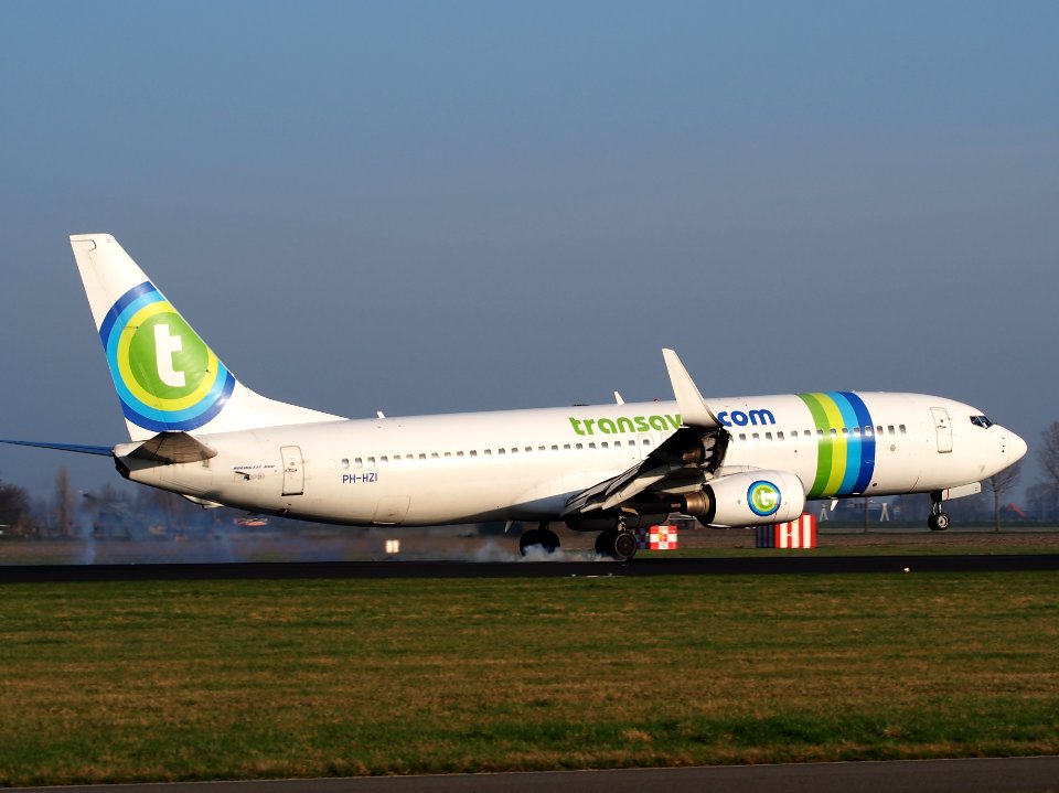 PH-HZI Transavia Boeing 737-8K2(WL) - cn 28380, landing at AMS Amsterdam (Schiphol), pic4
