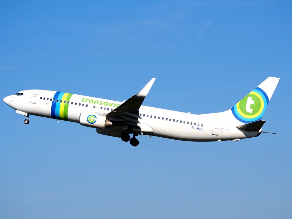 PH-HZE Transavia Boeing 737-8K2(WL), takeoff from Schiphol (AMS - EHAM), The Netherlands, 16may2014, pic-3