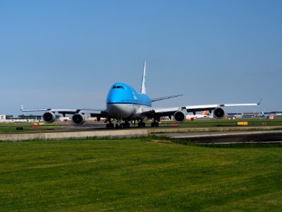 PH-BFK KLM Boeing 747-400 taxiing at Schiphol (AMS - EHAM), The Netherlands, 18may2014, pic-1 photo