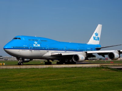 PH-BFE KLM Boeing 747-400 taxiing at Schiphol (AMS - EHAM), The Netherlands, 17may2014, pic-4 photo