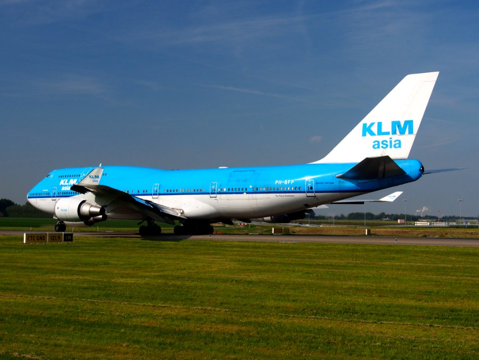 PH-BFP KLM Boeing 747-400 taxiing at Schiphol (AMS - EHAM), The Netherlands, 17may2014, pic-8
